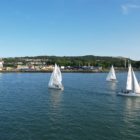 Beginner sailors practicing boat handling and navigation during the Learn to Sail course in Howth Sound with Quest Howth