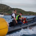 SIrish Sailing-certified powerboat training session in Dublin, focusing on navigation and safety skills